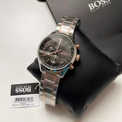 £89.99 • Buy New Genuine Hugo Boss Hb1513473 Grand Prix Gold And Silver Tone Men's Watch