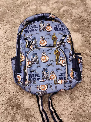 Pottery Barn Kids Star Wars Androids R2-D2 Blue Medium Size Backpack Clean • $39.98