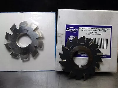 Lot Of 2 NEW! TMX HSS Milling Cutters (1)2.5  Stag Tooth Side (1)2.25  Gear #8 • $15