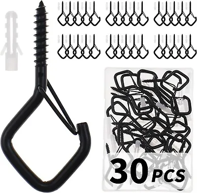 30 PCS Cup Screw-In Hanger Hooks With Safety Buckle Windproof Screw Hooks • $10.20