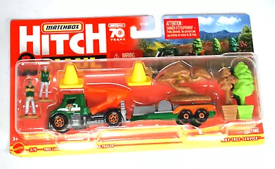 Matchbox Hitch & Haul Mbx Tree Service W/tree Logger Truck Trailer Treesetc • $13.50