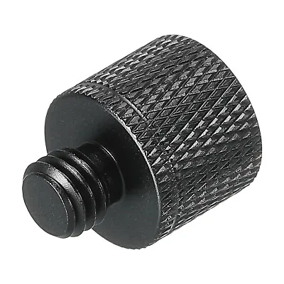 Mic Stand Adapter 3/8 Female To M8 Male Camera Screw Thread Adapter Black • $11.23