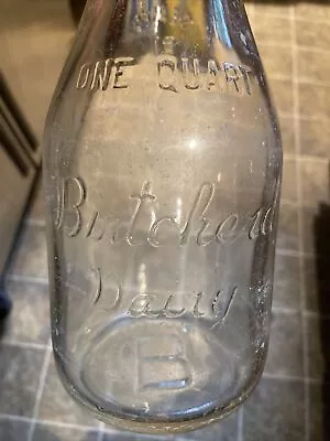 $19.99 • Buy Birtcherd Dairy Embossed Quart Milk Bottle Norfolk Virginia VA