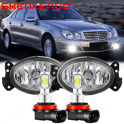 Pair LED Fog Light Lamp For Mercedes Benz W211 E320 E350 E550 2007 2008 2009 • $113.99