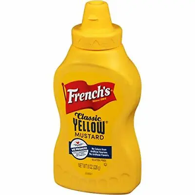 French's Classic Yellow Mustard No Artificial Colors 8 Oz • $9.65