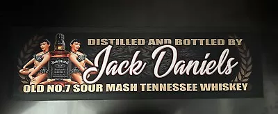 Jack Daniel’s Bar Runner/mat Whisky Beer Holden Ford Chev Chrysler Man Cave Pool • $44.99