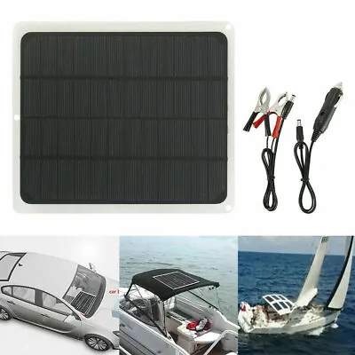 Solar Panel 12V Trickle Charge Battery Charger Maintainer Marine RV Car OB19 • $13.49