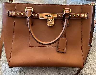 Michael Kors Hamilton Satchel- Medium Sized Chestnut Colored Bag- Nice Condition • $75