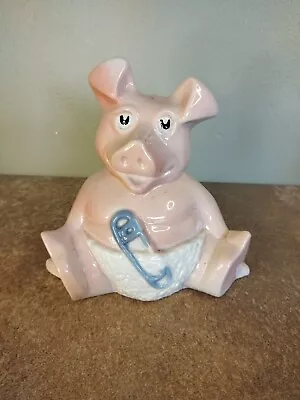 Vintage Natwest Baby Pig Moneybox Or Piggy Bank 'Woody' By Wade • £5.95