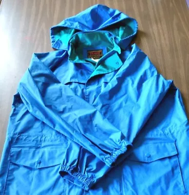 Rain Suit Stearns Dry Wear 2 Piece Unisex Medium Blue With Green Accents Hooded • $22.65