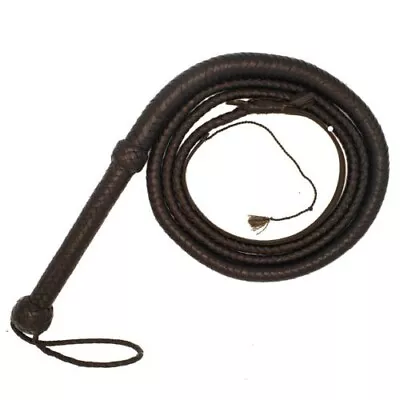 Genuine Cow-Hide Leather 8 Feet Long 12 Plaits Horse Riding Bull-Whip • $43.61