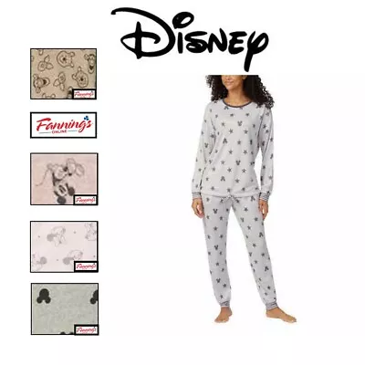Disney Ladies' 2 Piece Cozy PJ Lounge Pants Pajama Set | K42 • $15.80