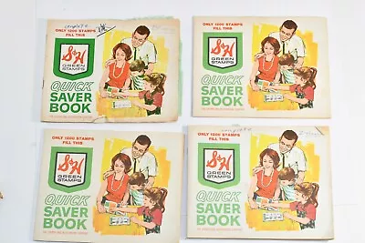 4 S&H Green Stamps Quick Saver Book 1960's - The Sperry And Hutchinson Company • $6.20