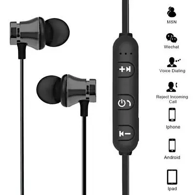 £3.89 • Buy Wireless Bluetooth Earphones Headset Handsfree Headphones For Samsung IPhone UK