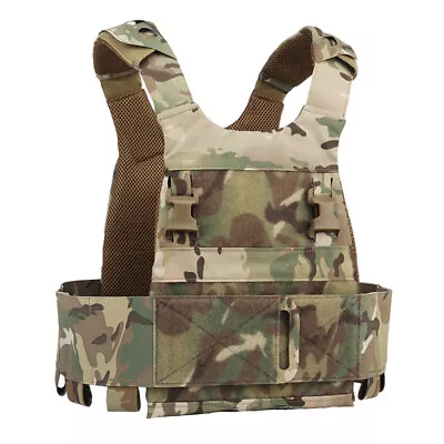 WoSporT FCPC Tactical Vest Plate Carrier W/ 5.56 Mag Pouch Ferro Low Visibility • £74.28