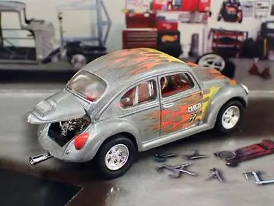 Mooneyes Equipped 1967 VW Volkswagen Super Beetle Drag Bug 1/64 Scale Ltd Edit R • $21.99