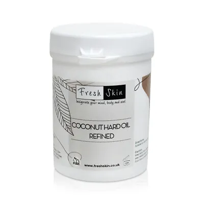 250g Coconut Hard (Solid) Oil - Refined 100% Pure Natural Cruelty Free Vegan • £4.99