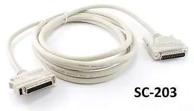 $24.95 • Buy 10ft SCSI-2 (HPDB50) Male To DB25 Male 25 Pair Molded Cable, CablesOnline SC-203