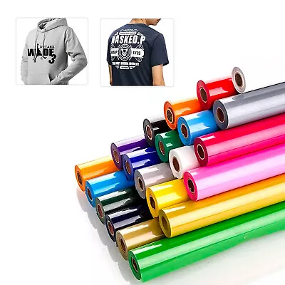 T-Shirt VINYL Heat Press MINSEO Rayon Fine Flock Transfer Cutter Custom Print FO • £12.34