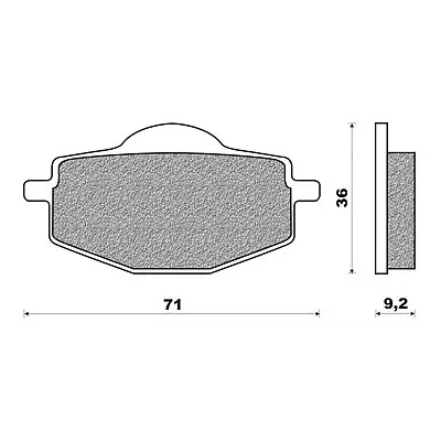 Front Brake Pads Touring Organic For Italjet 150 Millennium 2000 To 2001 • $50.68