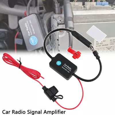 Car Auto Stereo FM / AM Radio Signal Antenna Aerial Signal Amp Amplifier Booster • $8.79