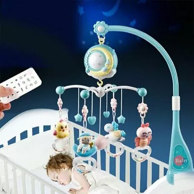 Baby Musical Bed Bell Kid Crib Musical Mobile Cot Music Box Gift Baby Rattle Toy • $30.67