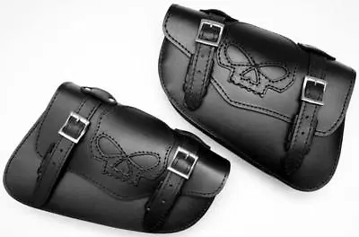 $169.42 • Buy Lot 2 Bags Lateral Leather Skull - Harley V-Rod Night-Rod Sportster
