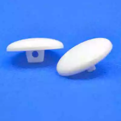 WHITE SLIGHTLY DOMED SHANK BUTTONS 13mm 15mm 18mm 20mm  And 23mm • £2.39