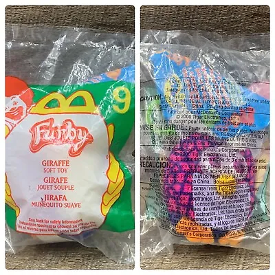 Vintage 2000 McDonald's FURBY Giraffe Happy Meal Toys #9 NEW SEALED! • $6.82