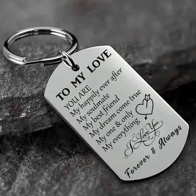 To My Love Keyring. GirlfriendBoyfriendHusbandWife Valentines. FREE GIFT BAG! • £3.99