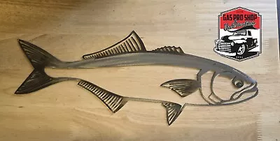 Blue Fish Metal Wall Art Plasma Cut Home Decor Fish • $50.99