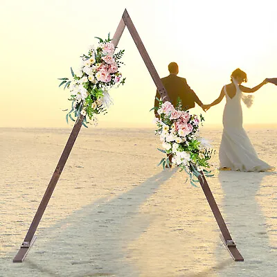 $88.06 • Buy Wooden Wedding Arch Stand Flower Stand Triangular Arch Frame Home Backdrop Rack