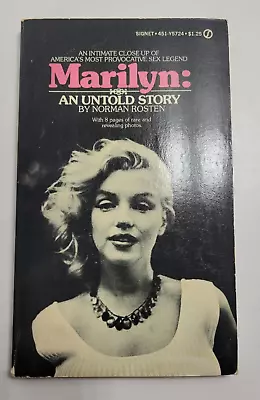 Marilyn An Untold Story Rosten Signet 1973 First Printing VG/NF Sleeved Monroe • $25