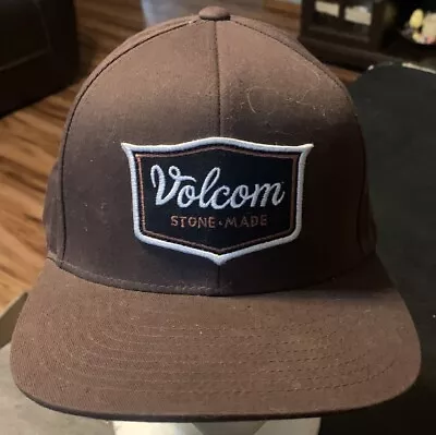 Volcom Stone Snapback Skate Skateboard Surf Hat Brown • $15