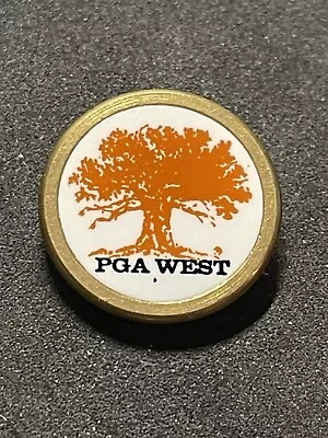 Rare PGA West Resort 3/4  Brass Stem Golf Marker - La Quinta CA - A Beauty! • $10