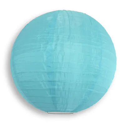 8  Sky Blue Nylon Lantern Even Ribbing Durable Hanging Decoration • $1.87