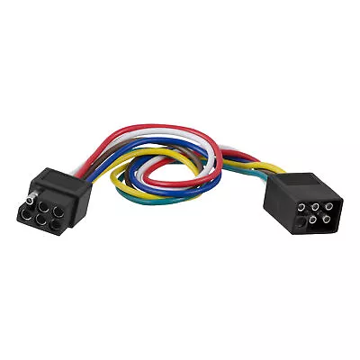 Curt 6-Way Square Connector Plug & Socket With 12  Wires Packaged X 58034 • $9.62