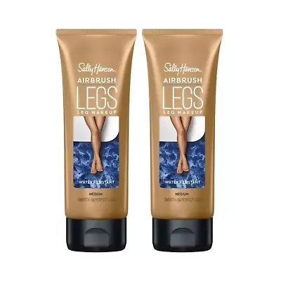 2 X Sally Hansen Airbrush Legs Instant Tan Lotion Medium 118ml • £29.95