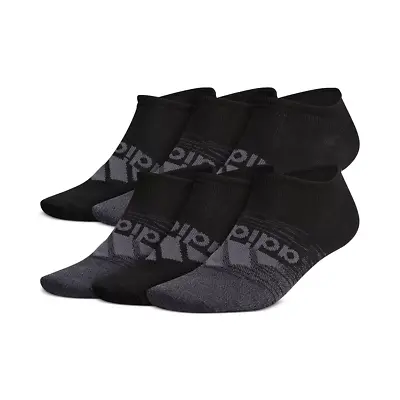 Adidas Men's Superlite Compression No Show Socks Black Size 6-12 6 Pair • $24.99