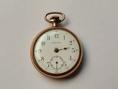 £20 • Buy Vintage Principal Quartier Freres Gold Filled Pocket Watch For Spares Or Repairs