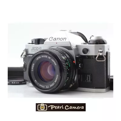 [Near MINT] Canon AE-1 Program SLR Film Camera New FD 50mm F1.8 Lens From JAPAN • £192.61