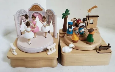 Wooderful Life Wooden Handmade Music Box - For PARTS Or REPAIR - Free Ship • $44