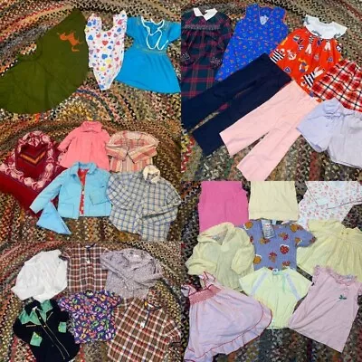 Lot Of 30 Vintage Big Kid Clothing Dress Shirt Coat Pants Novelty 60s 70s 80s • $168.61