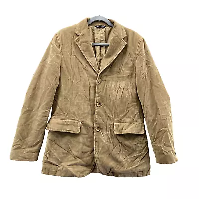 Banana Republic Jacket Adult Sz 40R Beige Corduroy Sport Coat Cotton Blazer Mens • $30.66