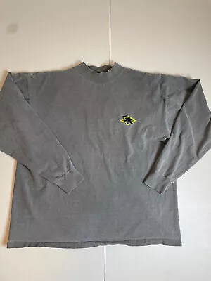 VTG Gotcha Gray Long Sleeve Embroidered Shirt Mens Medium • $14.99