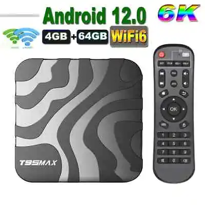 Android Smart TV Box 12.0 4GB RAM 32GB ROM WiFi 3D 6K Streaming Media Player 5G • $39.99