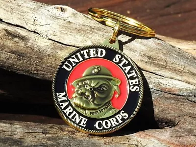 United States Marine Corps Key Ring - USMC - Keychain - Chesty - Devil Dog • $14.97