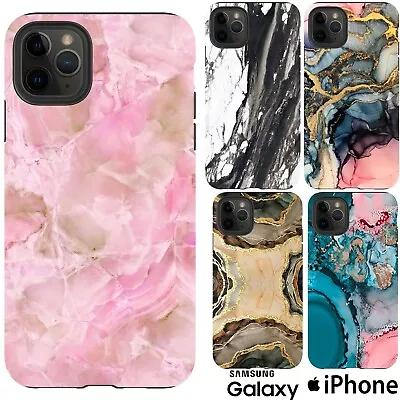 $17.95 • Buy Shockproof Case Cover Marble Stone Pattern Paint Swirl Design Pink Gold Abstract