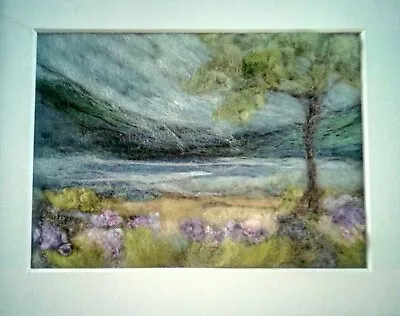 Needle Felting Kit - Landscape -Tranquil Loch Scene  Includes Hand Dyed Fleece.  • £15.95