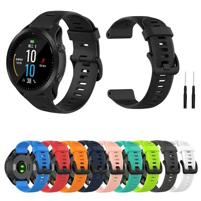 Band For For Garmin Forerunner 945 935 Fenix 5 Plus 6 Silicone Wrist Strap 22mm • $4.99